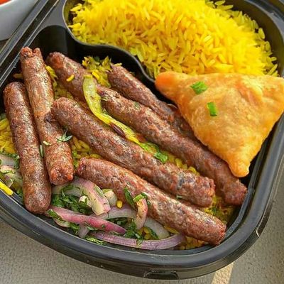 Grilled Mutton Sausage Meal