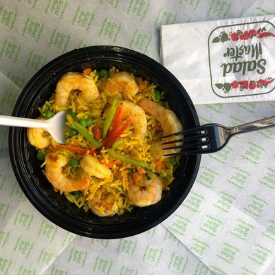 Grilled Shrimp With Rice
