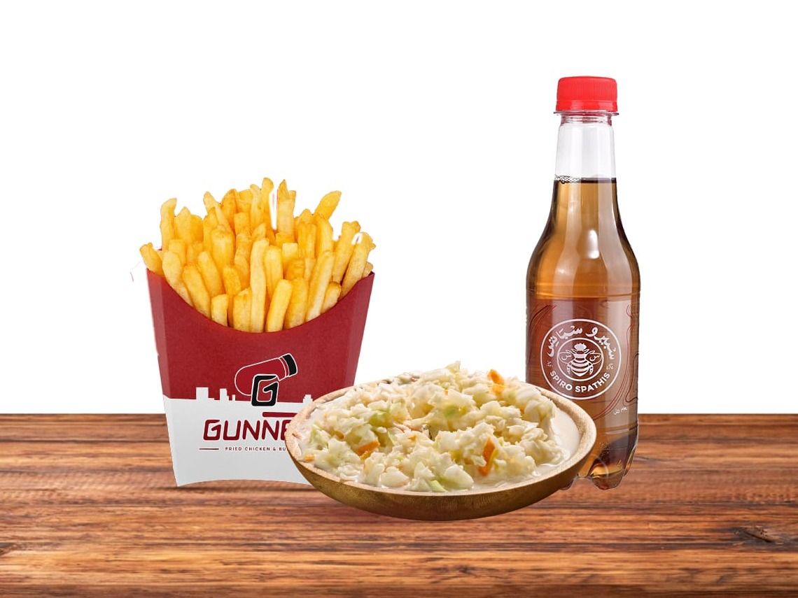 Big Cola And Potato With Coleslaw