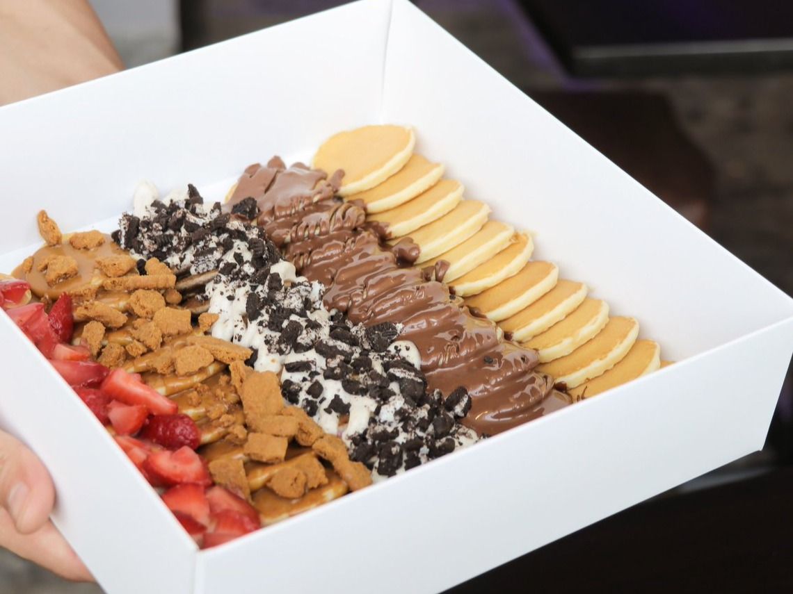 Mini pancake happiness maker box