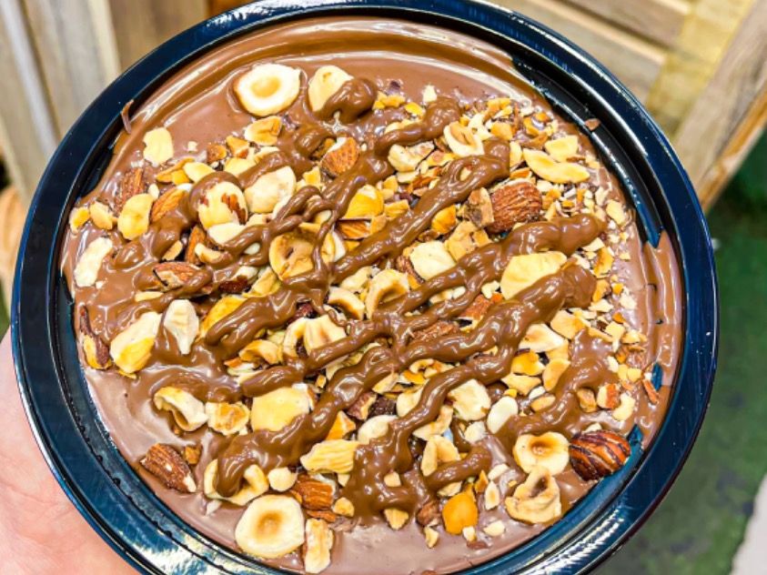 Rice Pudding With Nutella And Nuts