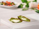 Falafel Patty Stuffed With Kiri Cheese