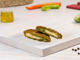 Falafel Patty Stuffed With Neston Cheese