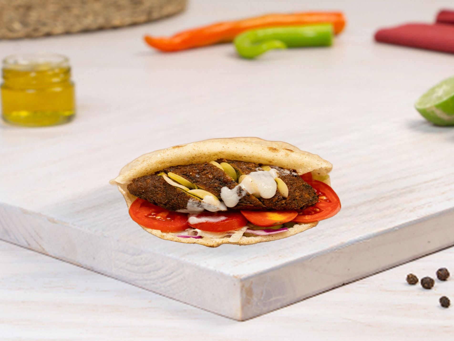 Taamia Kofta sandwich