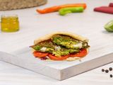 Taamia stuffed With Roumi cheese Sandwich