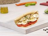 Eggs With Quraish Cheese Sandwich