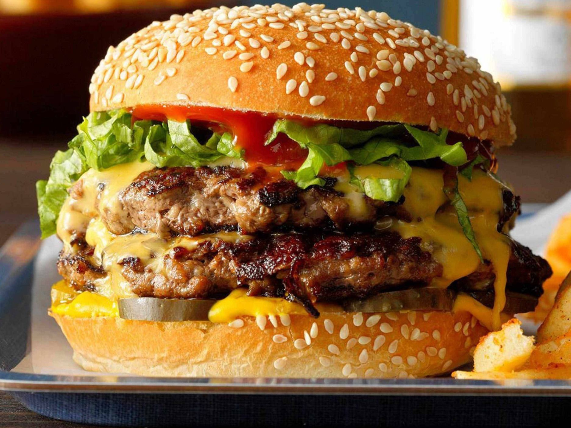 Oriental Style Beef Burger