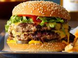 Oriental Style Beef Burger