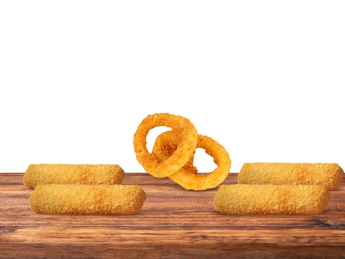 Konbla " 2 Mozzarella - 2 Smoky - 2 Onion Rings"