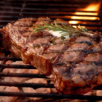 One Kilo Of Beef Fillet, Salad And Bread