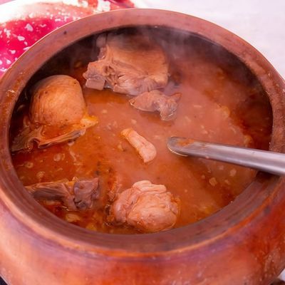 Large Meat And Onion Casserole