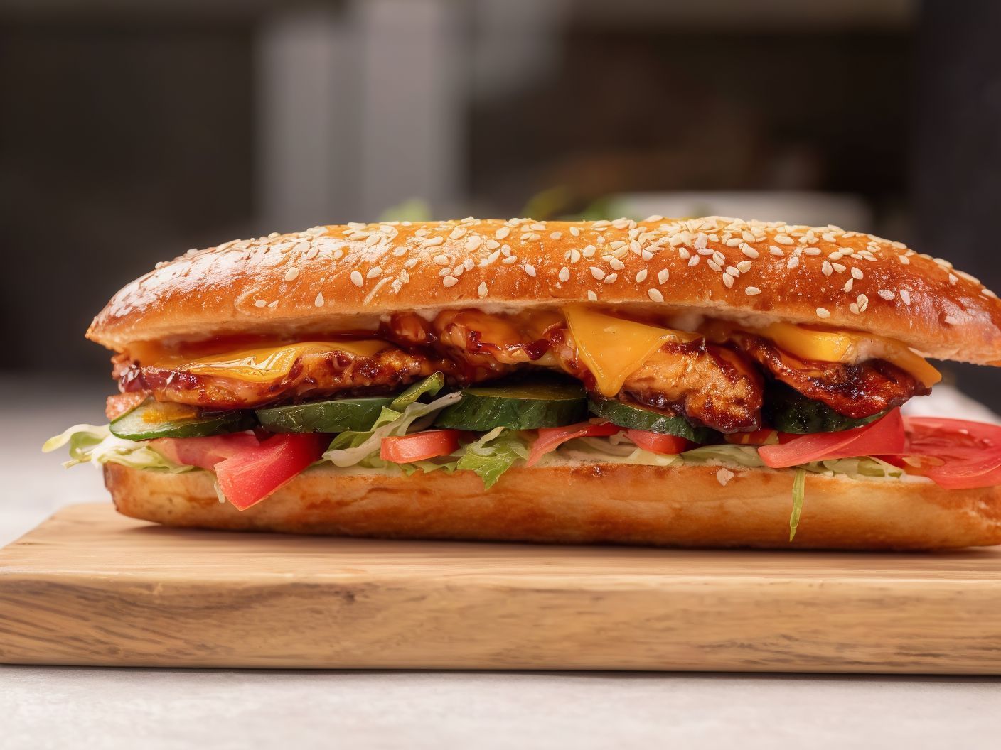 Shish Sandwich Made With French Bread