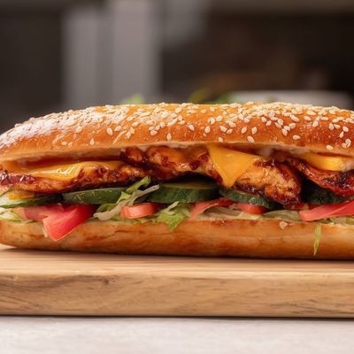 Shish Sandwich Made With French Bread