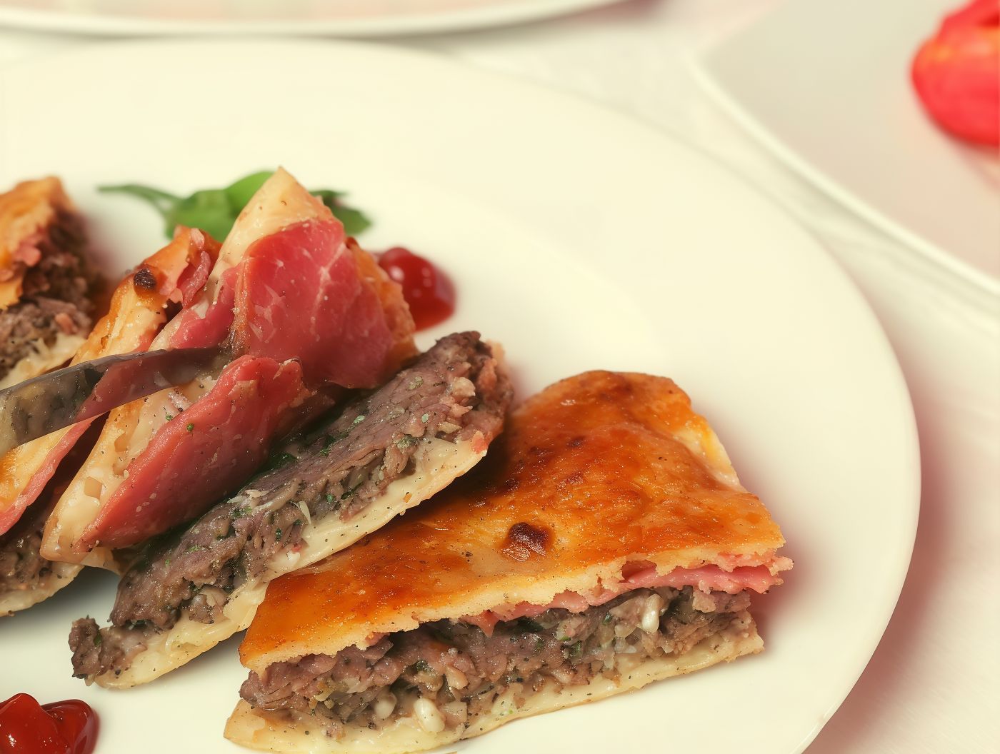 Hawawshi Meat, Cheese And Pastrami