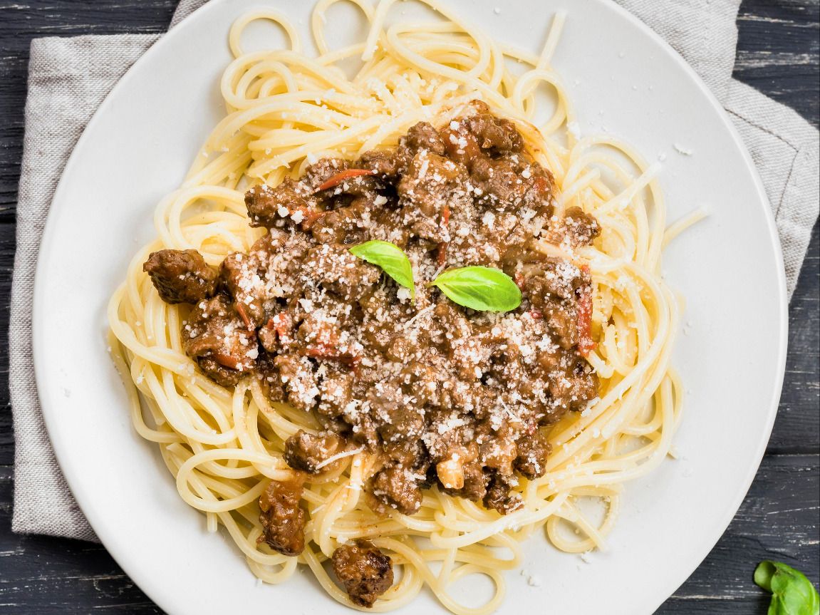 Steak mushroom pasta