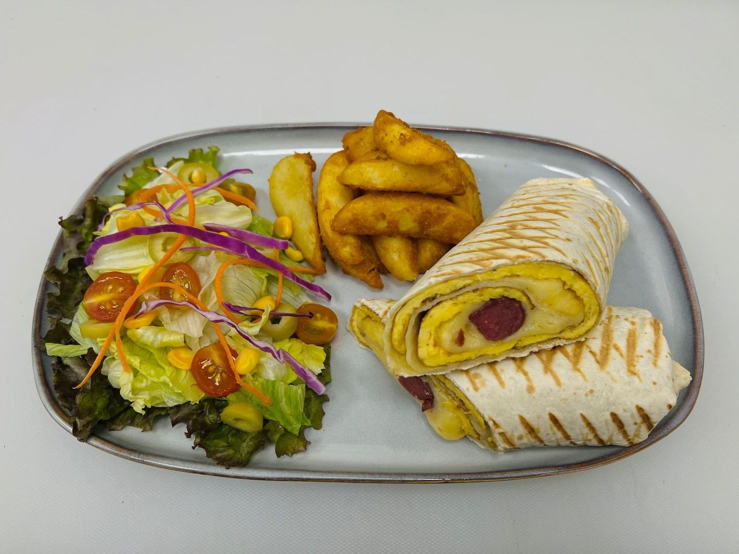 Hot Dog Omelet Tortilla