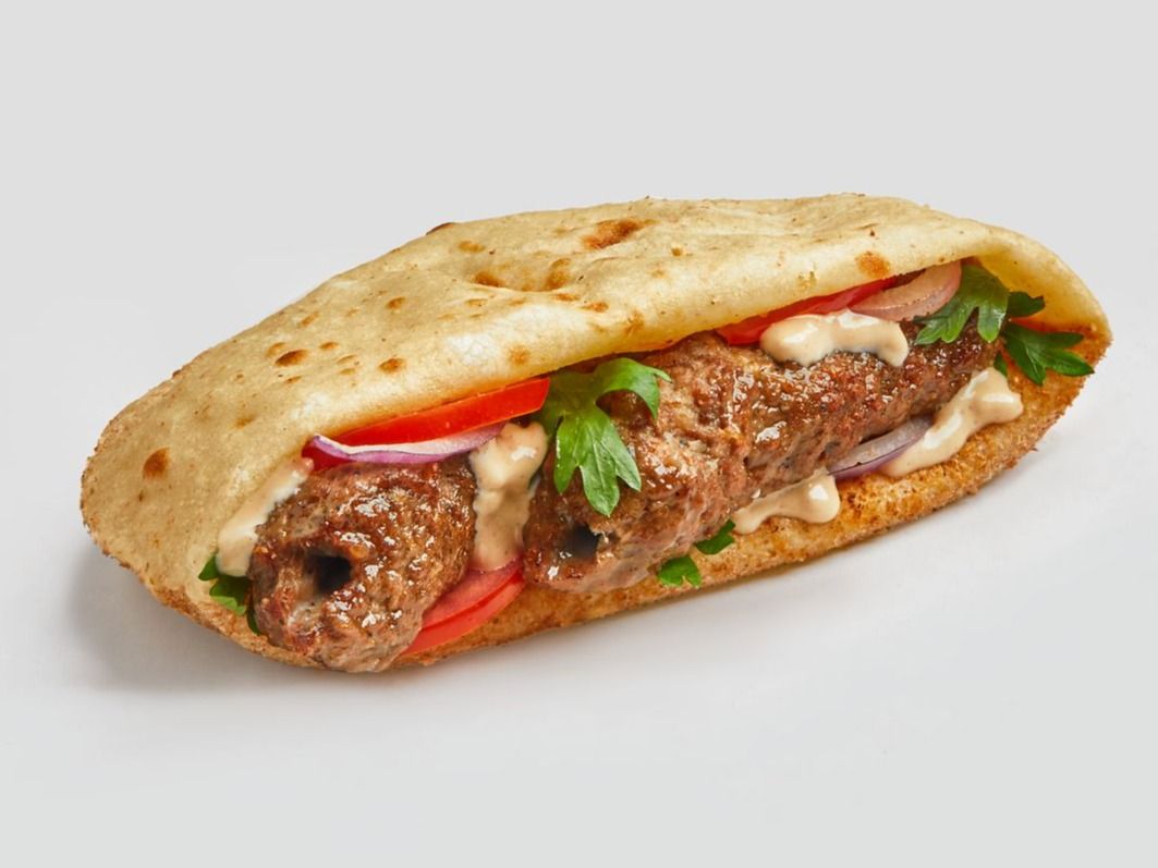 Egyptian Charcoal Chicken Kofta Sandwich