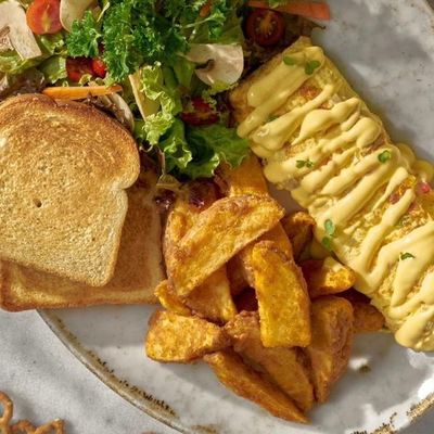 Smoked beef omelette
