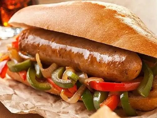 Oriental Sausage Sandwich