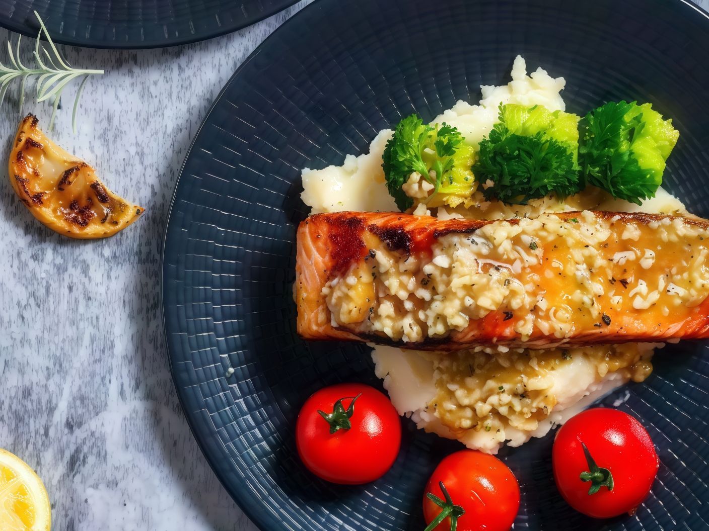 Salmon And Mash Potato