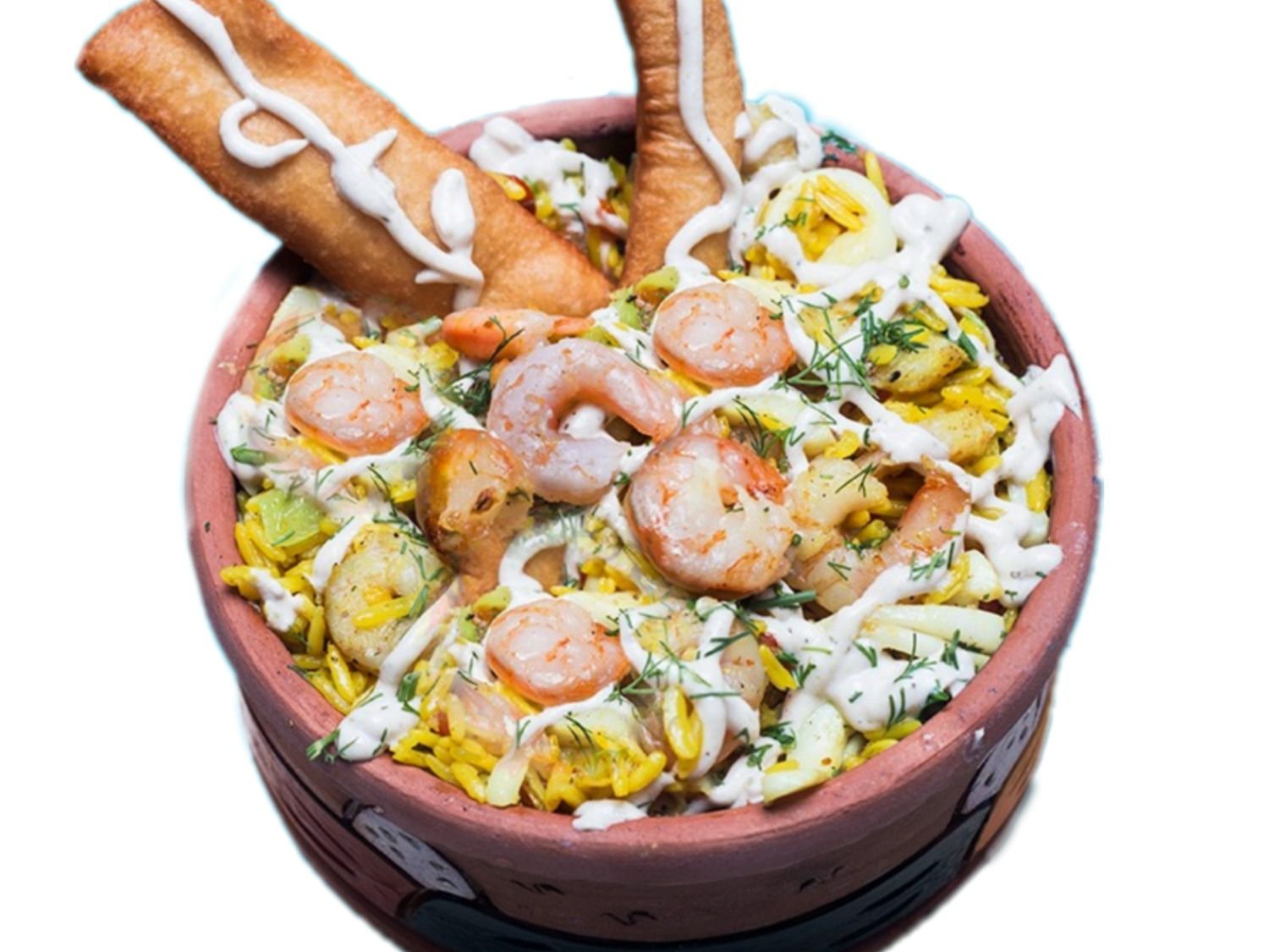 Seafood Fattah Platter