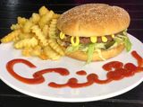 Jumbo Burger With Eggs Sandwich
