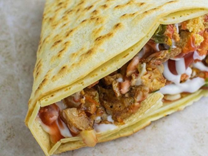 Shish tawook crepe