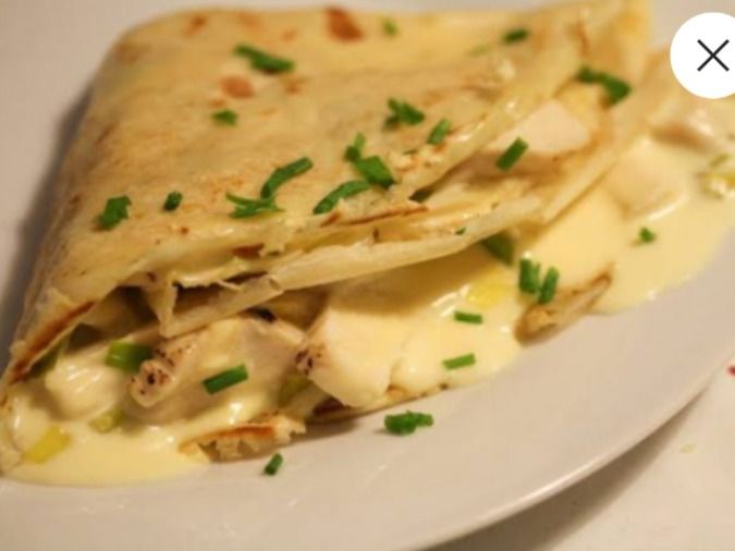 Mix cheese crepe