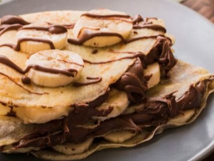 Banana chocolate crepe