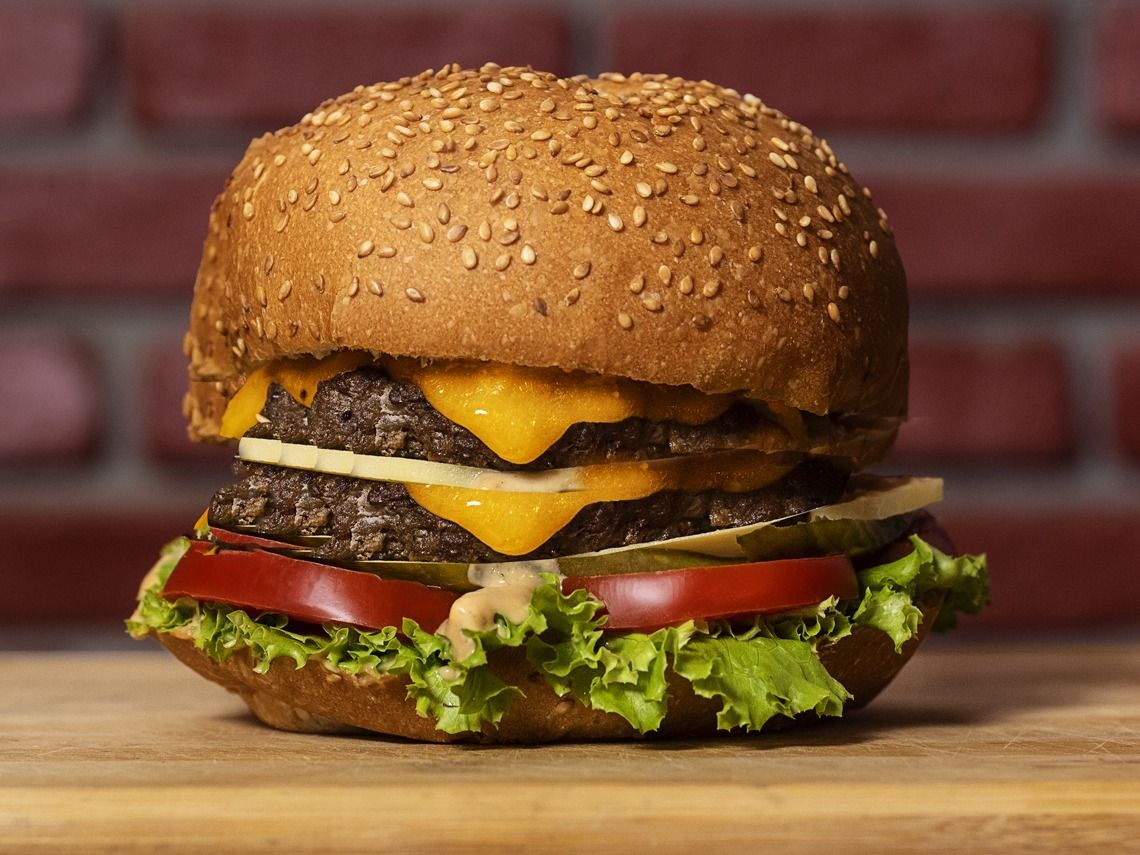 Double Beef Burger Sandwich