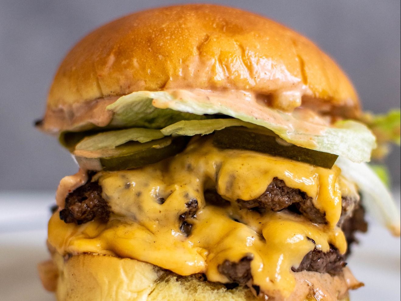 Mushroom Burger Sandwich