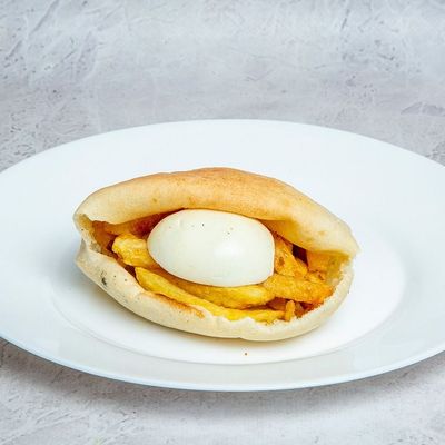 Boiled Egg and Potato Sandwich