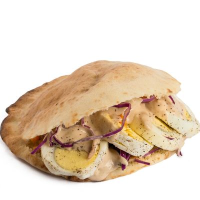 Boiled Egg and Kiri Cheese Sandwich