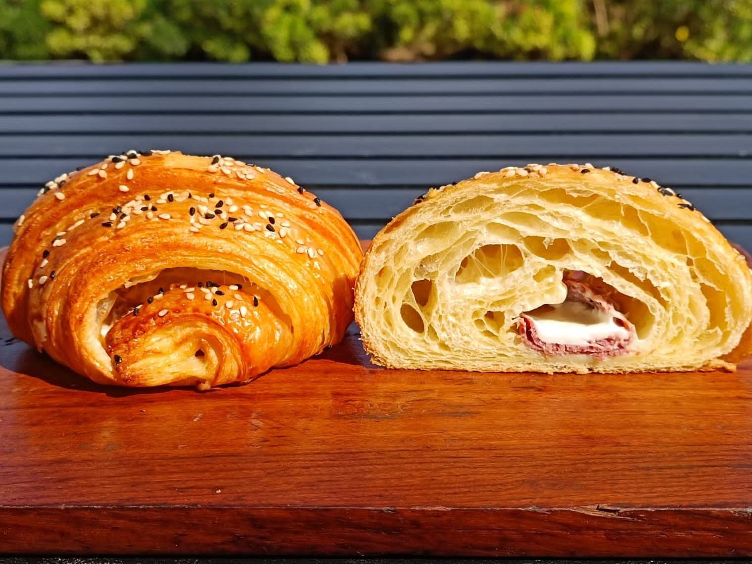 Pastrami And Cream Cheese Croissant