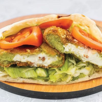 Falafel Sandwich with Kiri Cheese