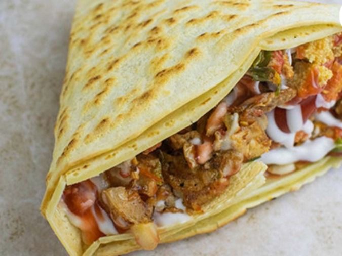 Crispy Crepe On Shish Tawook