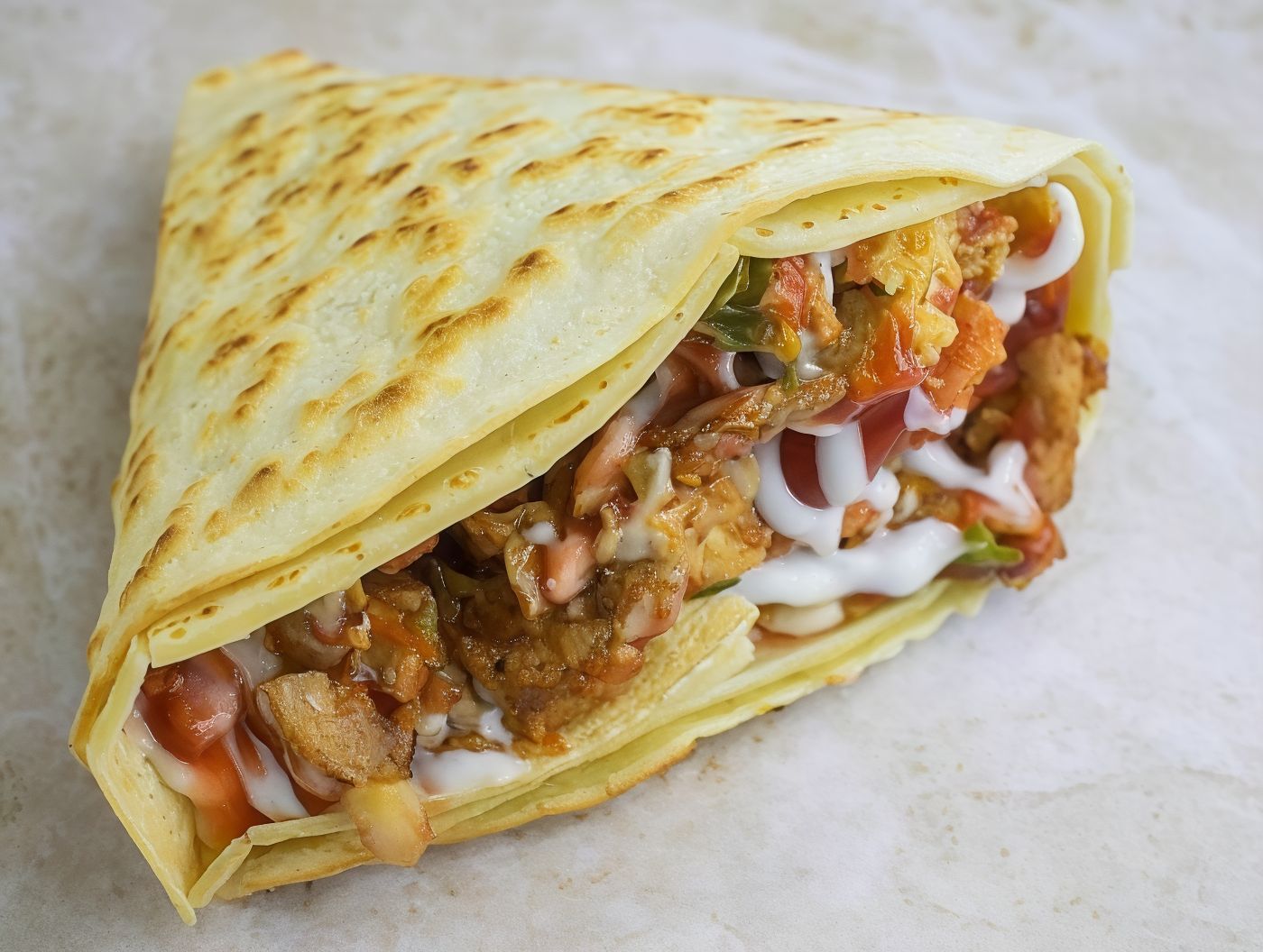 Crispy Burger Crepe