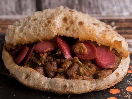 Foul With Sausage Sandwich