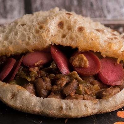 Foul with Sausage Sandwich