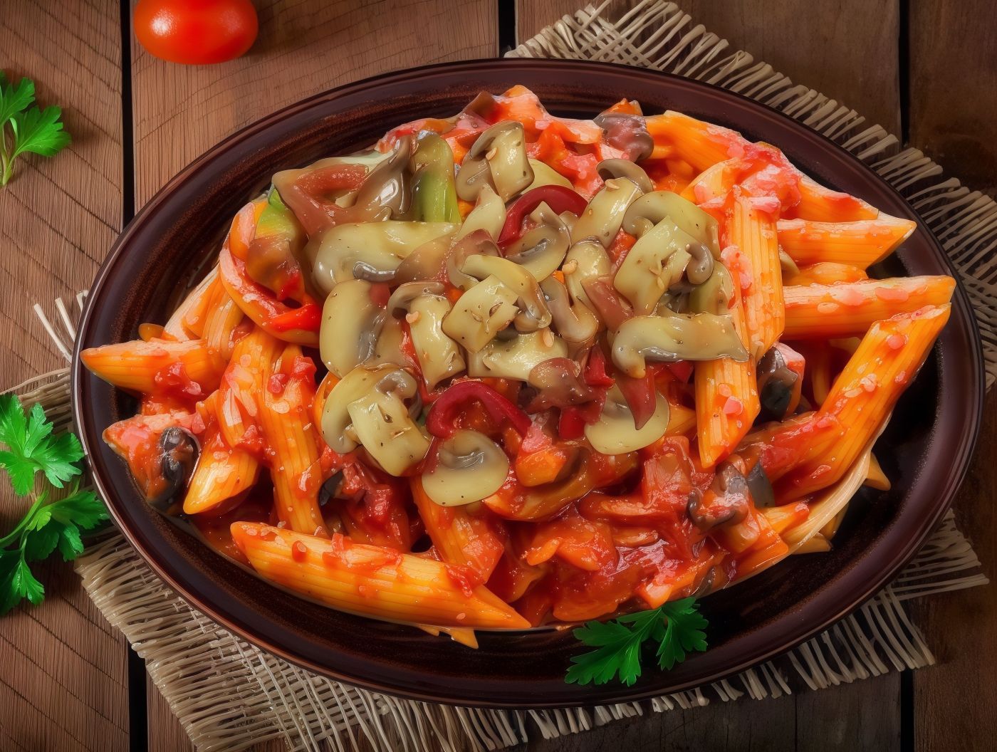 Fasting Mushroom Pasta