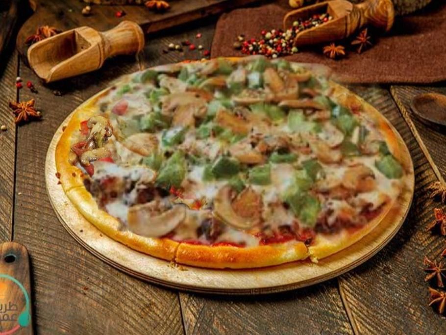 Fasting Mushroom Pizza