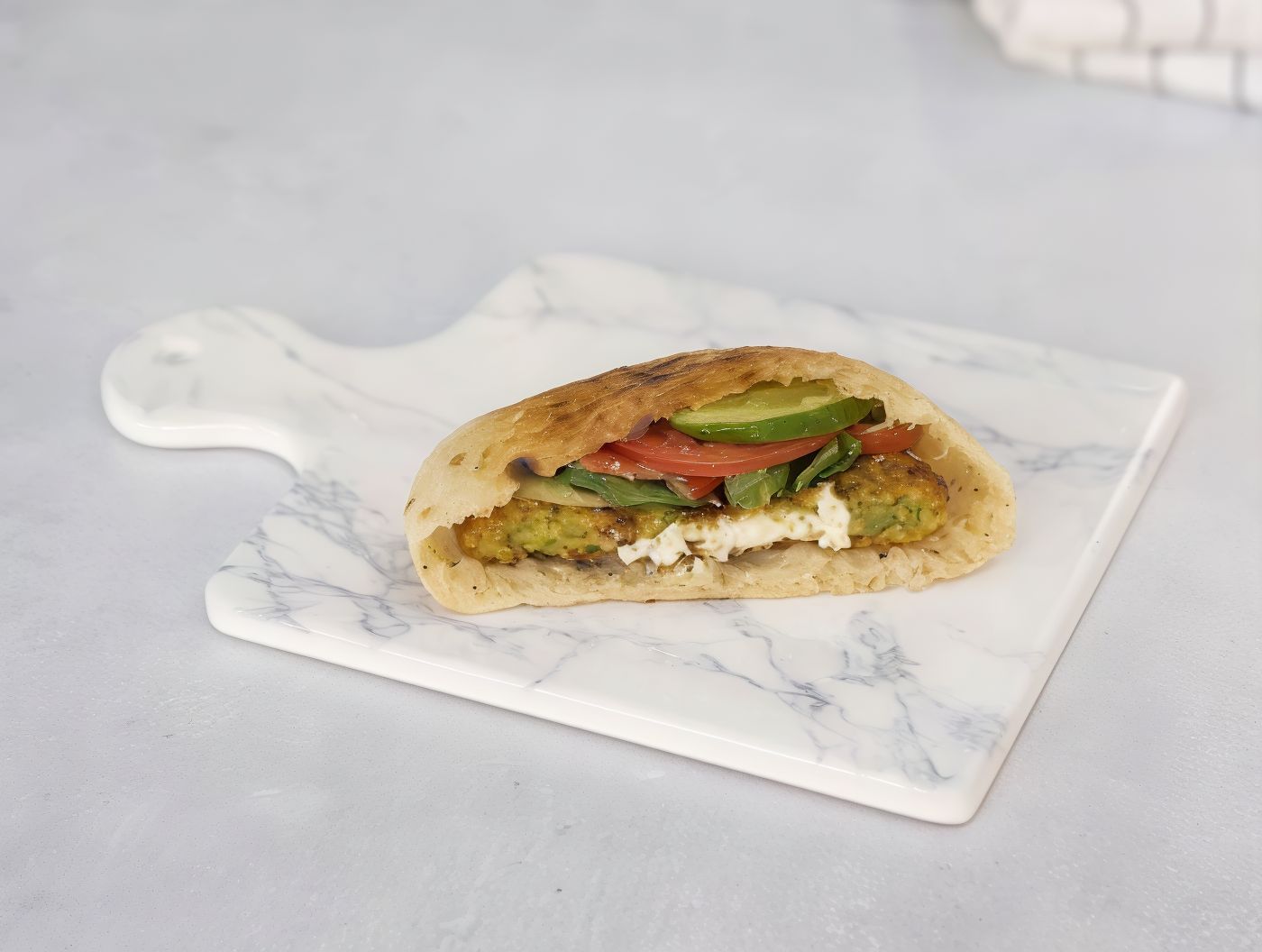 Taamia With Mozzarella Patty