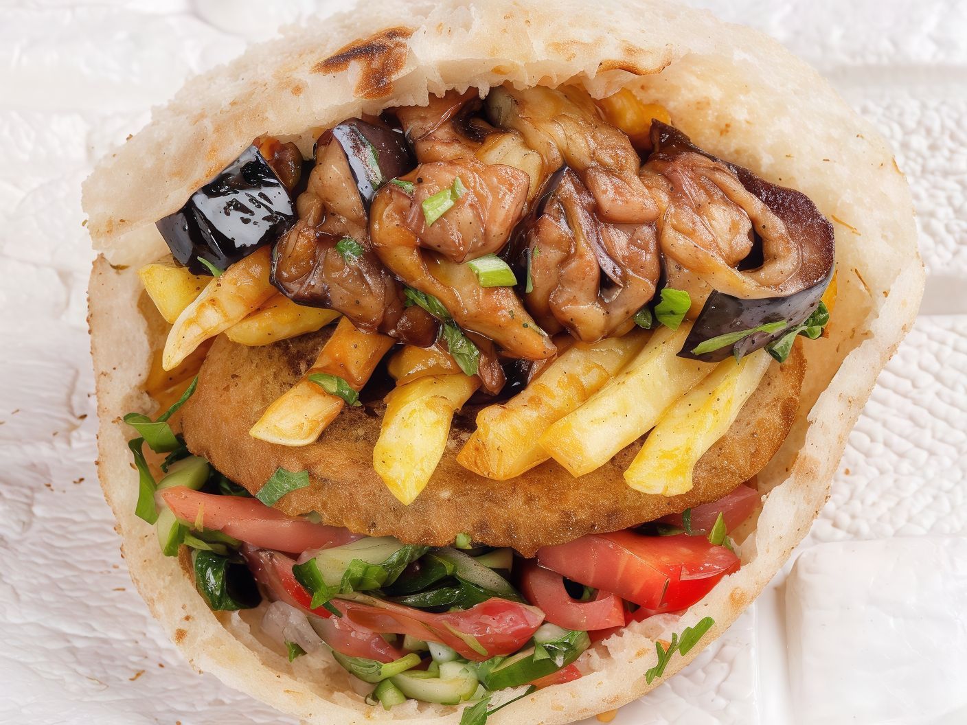Potatoes Tahabesh Alexandrian Sandwich