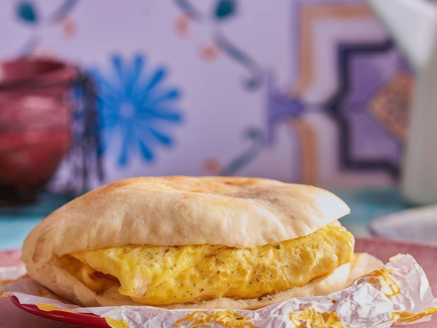 Eggs Mix Vegetables Sandwich