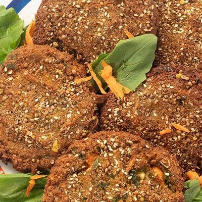 Falafel Patty with Pastrami