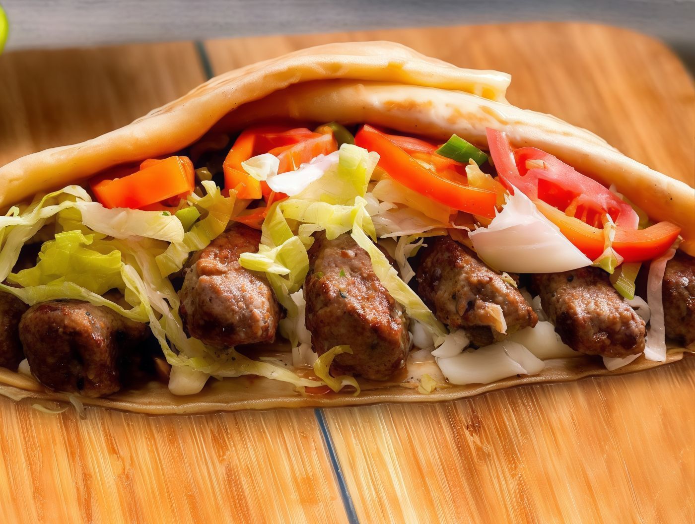 Grilled Kofta Crepe