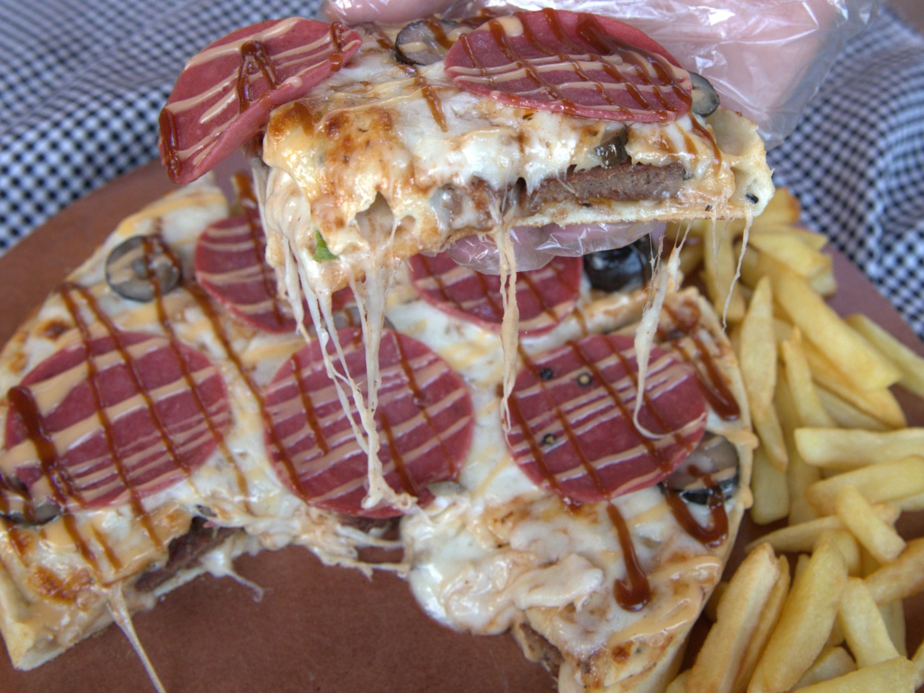 Double Pizza Smash Burger