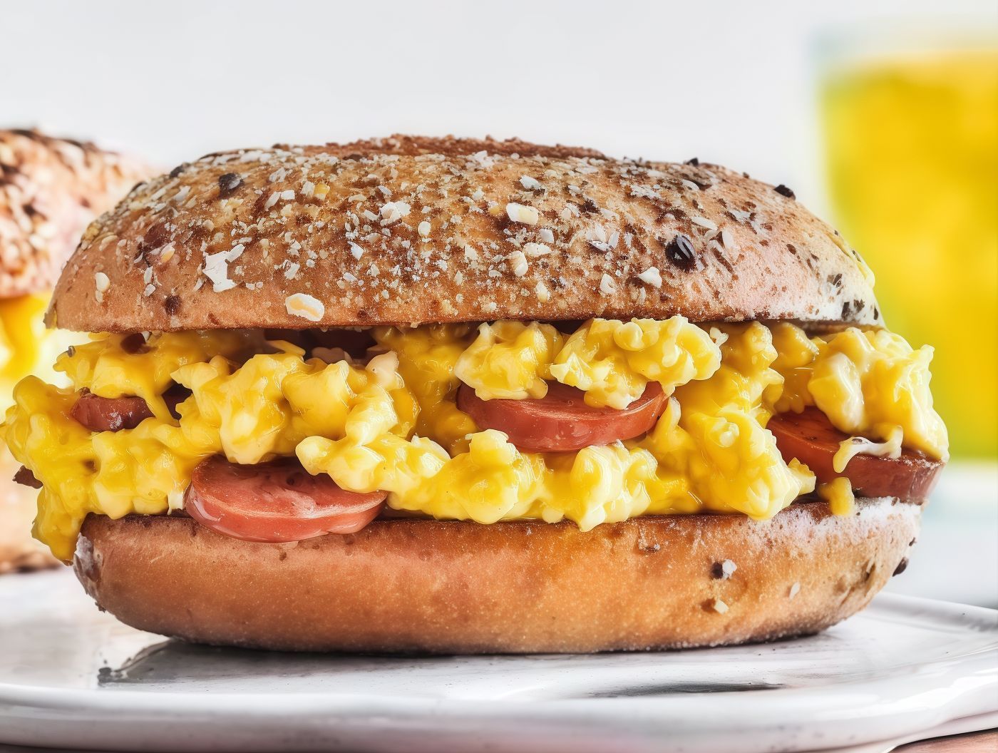 Eggs Hot Dog Sandwich