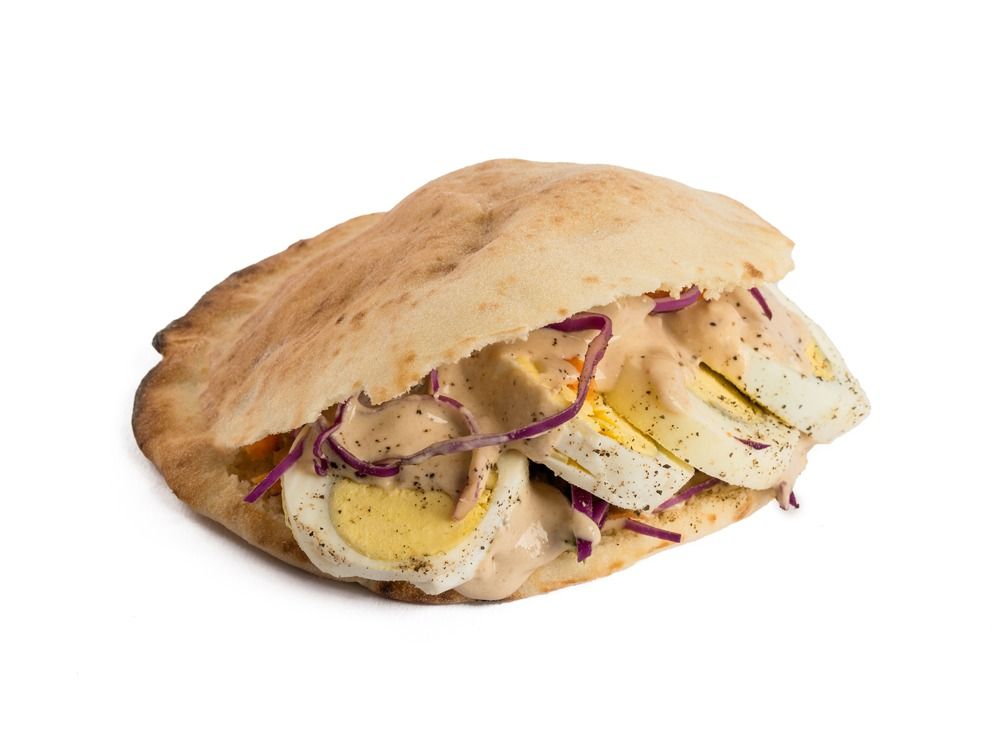 Old Cheese With Boiled Eggs And Potatoes Sandwich