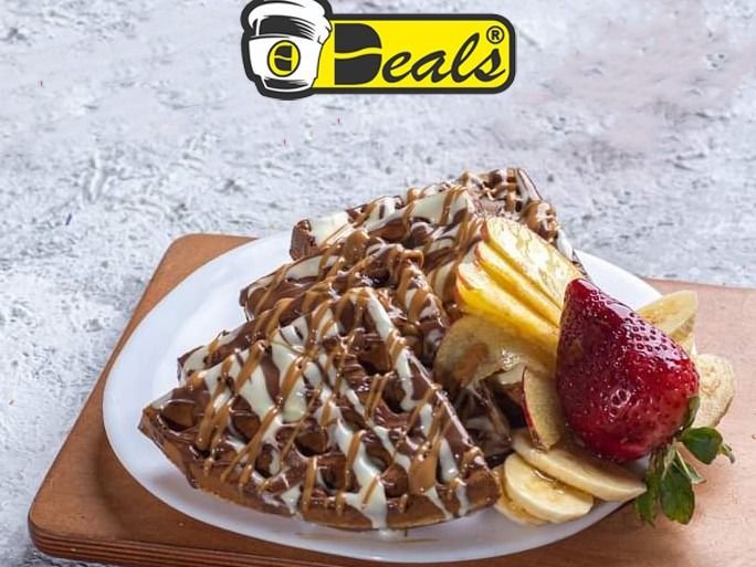 Waffle Slices With Fruit